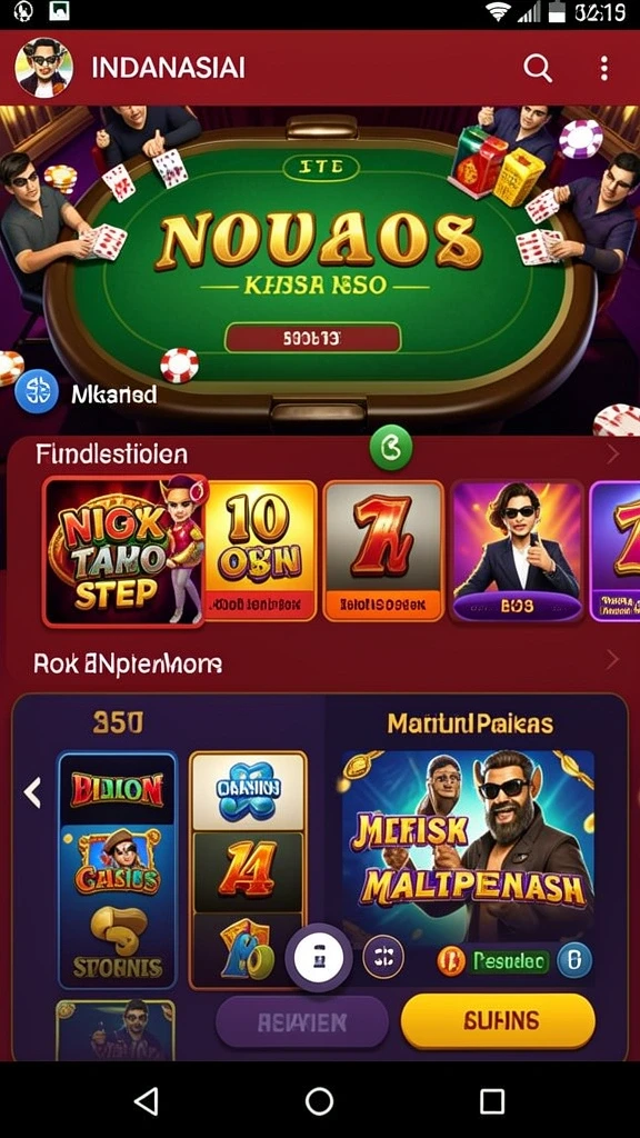 spinlucky - Tampilan antarmuka pengguna yang intuitif dan mudah dinavigasi.